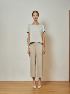 Reversible Signature Pants with solid beige and black