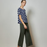 Reversible Signature Pants with dark green and black