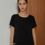Reversible Basic Blouse II with light grey and black (reverse side)