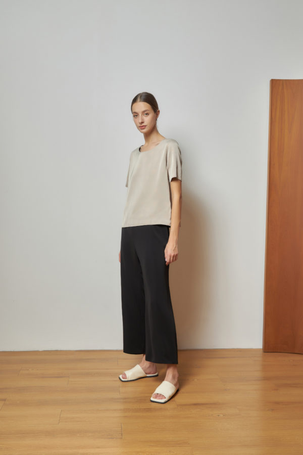 Reversible Signature Pants with dark green and black