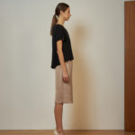 Reversible Basic Blouse II with navy polka dots and black