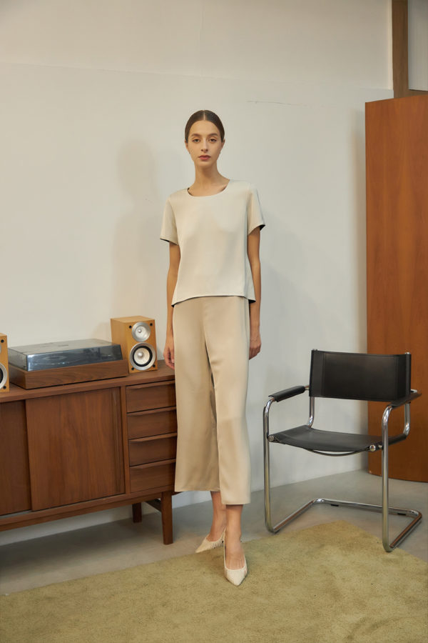 Reversible Basic Blouse II with light grey and black