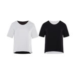 Reversible Basic Blouse I with light grey and black (reverse side)