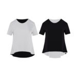 Reversible Basic Blouse II with light grey and black