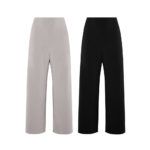 Reversible Signature Pants with solid beige and black (reverse side)
