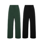 Reversible Signature Pants with dark green and black