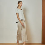 Reversible Signature Pants with solid beige and black (reverse side)