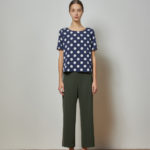 Reversible Signature Pants with dark green and black