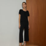 Reversible Signature Pants with solid beige and black (reverse side)