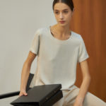 Reversible Basic Blouse II with light grey and black