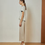 Reversible Signature Pants with solid beige and black (reverse side)