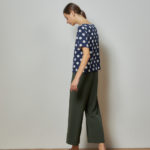 Reversible Signature Pants with dark green and black