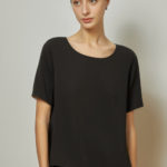 Reversible Basic Blouse I with light grey and black (reverse side)