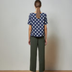 Reversible Signature Pants with dark green and black