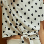 Reversible Cropped Wide Leg Pants with light grey and solid beige