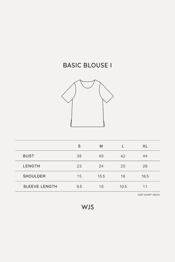 Reversible Basic Blouse I with navy polka dots and solid beige